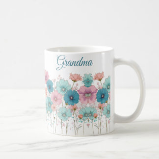 Vintage Spring Flowers for Grandma Koffiemok
