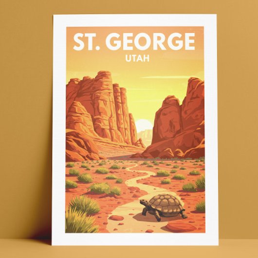 Vintage St. George Utah Briefkaart