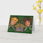 Vintage St. Patrick Dag Kaart (Gele Bloem)