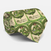 Vintage St. Patrick's Day, Krans met Ierse schone Stropdas (Opgerold)