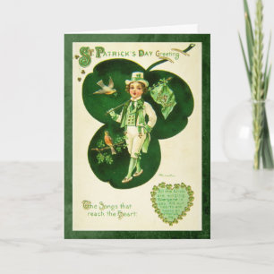 Vintage St Patrick's Greeting Kaart