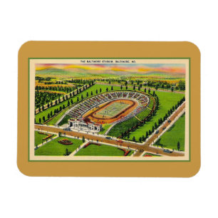 Vintage stadion Maryland in Baltimore Magneet