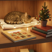 Vintage Stamps Christmas Cats Retro Holiday Cat 