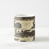 Vintage Steam Train Pattern | Heritage Railway Mug (Centre)