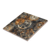 Vintage Steampunk Ceramic Tile Tegeltje (Zijkant)
