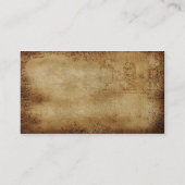 Vintage Steampunk Cogs Visitekaartje (Achterkant)