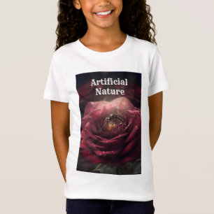Vintage Steampunk Insect Roos Tieners Wit T-Shirt