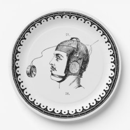 Vintage Steampunk Man Papieren Bordje