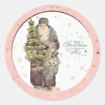 Vintage-Sticker voor kerstmis