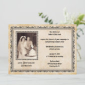 Vintage stijl 60ste verjaardag feest kaart (Staand voorkant)