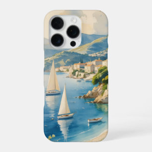 Vintage Stijl Cote D'Azur Franse Reizen  iPhone 16 Pro Hoesje