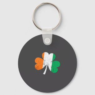 Vintage stijl distress Ierland vlag, Ierse Shamroc Sleutelhanger