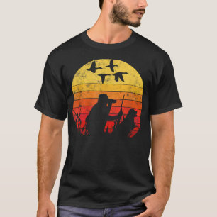 Vintage stijl Grappige Eend Jacht T-shirt