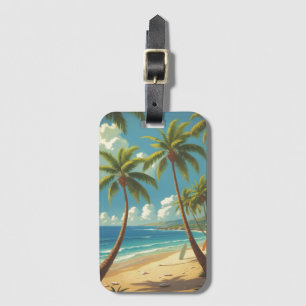 Vintage stijl Hawaiaanse reis Aloha uit Hawaï Bagagelabel