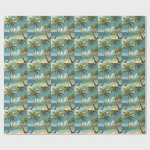 Vintage stijl Hawaiaanse reis Aloha uit Hawaï Cadeaupapier