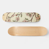 vintage stijl kersenbloesem kunst skateboard (Horizontaal)