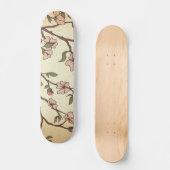 vintage stijl kersenbloesem kunst skateboard (Voorkant)