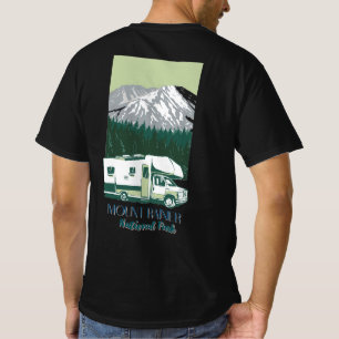 Vintage stijl Mount Rainier National Park Road T-shirt
