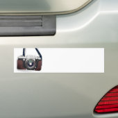 Vintage stijl vintage camera bumpersticker (Op auto)