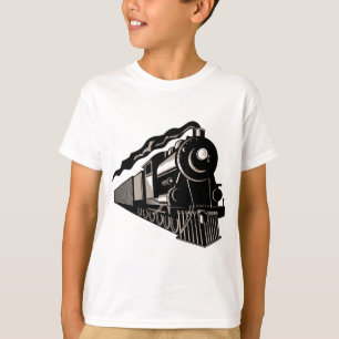 vintage stoomlocomotief t-shirt