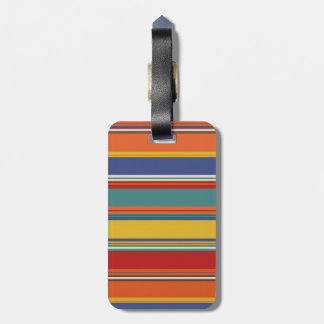 Vintage Strepen Bagagelabel