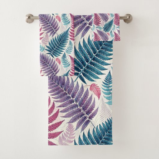 Vintage-style botanical fern leaves (En situation)
