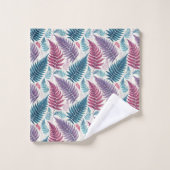 Vintage-style botanical fern leaves (Gant de toilette)