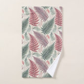 Vintage-style botanical fern leaves (Serviette à main)