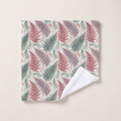 Vintage-style botanical fern leaves (Gant de toilette)