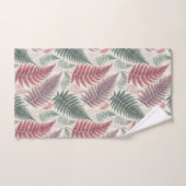 Vintage-style botanical fern leaves (Serviette à main)