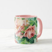 Vintage Style Chic Floral Art Mug Cup (Devant droit)