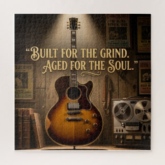 Vintage-Style Electric Archtop Guitar Legpuzzel