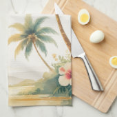 Vintage Style Hawaiian Travel Honolulu Theedoek (Quarter Fold)