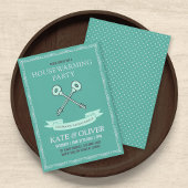 Vintage Style Keys Houseéching Party Invitation