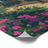 Vintage Style Portofino Genova Italy Poster (Hoek)