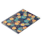 Vintage style rétro Carnet spiral floral (Côté gauche)