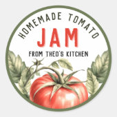 Vintage Style Tomato Jam étiquette personnalisé (Devant)