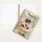 Vintage, style victorien. Planificateur de charme (Devant avec enveloppe)