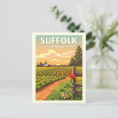 Vintage Suffolk Virginia Briefkaart (Staand voorkant)