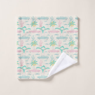 Vintage Summer day under palms with nostalgic