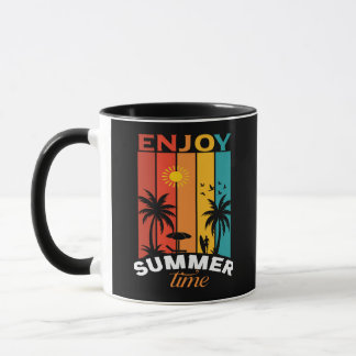 Vintage Summer Floral Mug – Retro Aesthetic Coffee