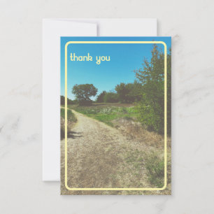 Vintage Sunny Park Carte de remerciements