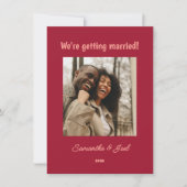 Vintage Sunset Retro Save The Date Card (Devant)