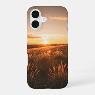 Vintage Sunset Weiden iPhone 16 Hoesje