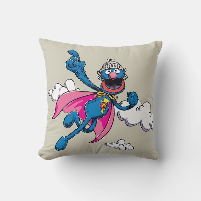 Vintage Super Grover Kussen (Voorkant)