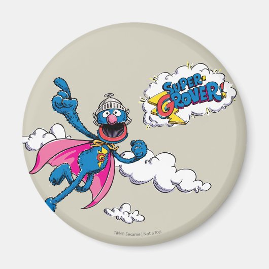 Vintage Super Grover Magneet (Voorkant)