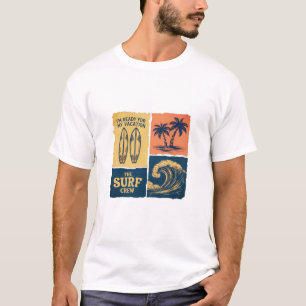 Vintage Surf Crew Tropische Vibe Grafische T-Shirt