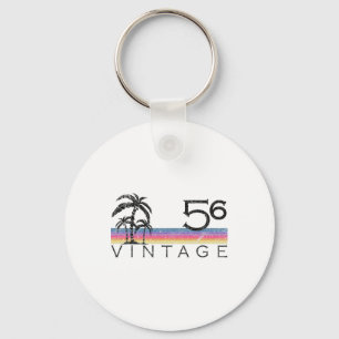 Vintage surfen 1956 Stille Oceaan Zonsondergang Ve Sleutelhanger