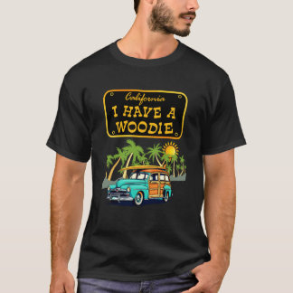 Vintage surfen Stille Oceaan Surfplank Station Wag T-shirt