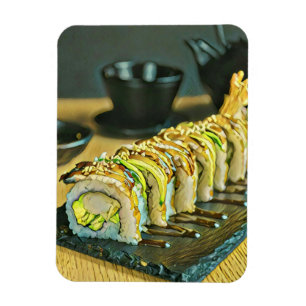 Vintage Sushi cadeau Magneet